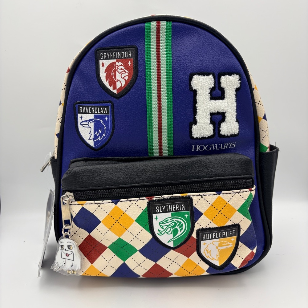 Harry Potter Hogwarts Patch Mini Backpack - Argyl… - image 2